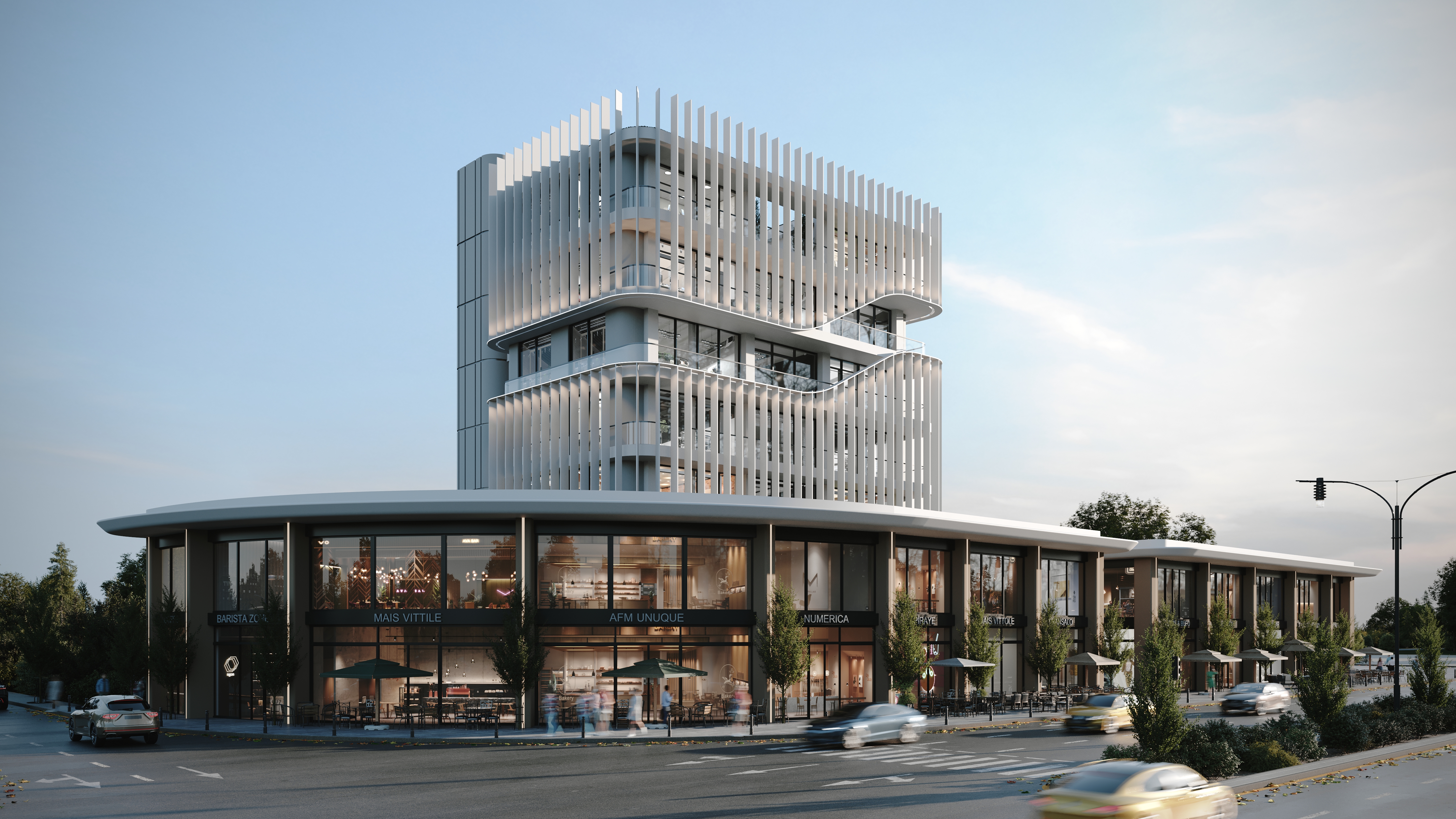UBB Mersin Pektaş Konut Projesi - Çok Katlı Rezidans & Çevre Tasarımı Render
